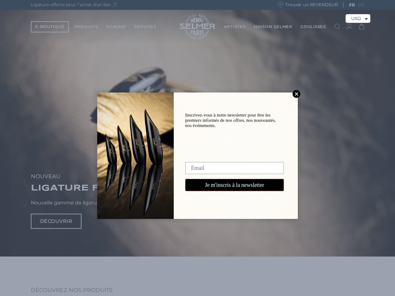 Henri SELMER Paris โ Website Preview