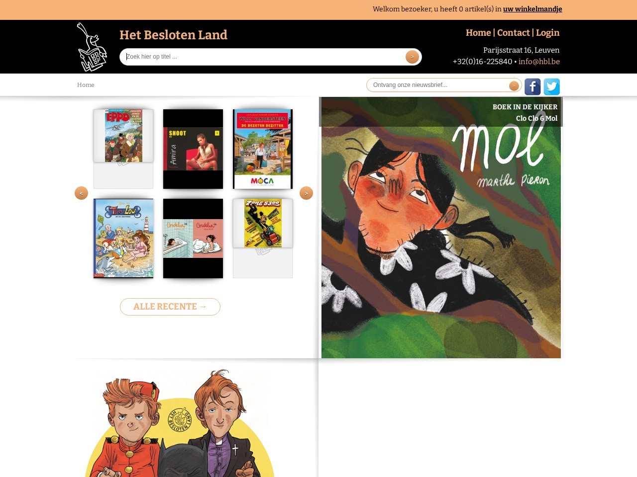 Het Besloten Land — Website Preview