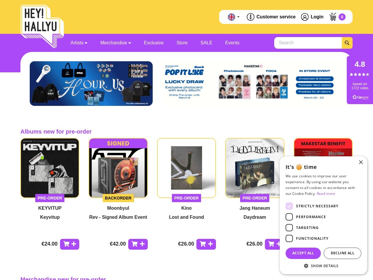 Hey!Hallyu Amsterdam — Website Preview