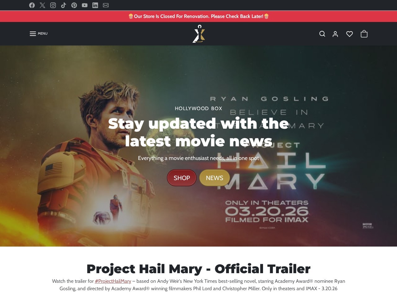 HOLLYWOOD BOX LTD — Website Preview