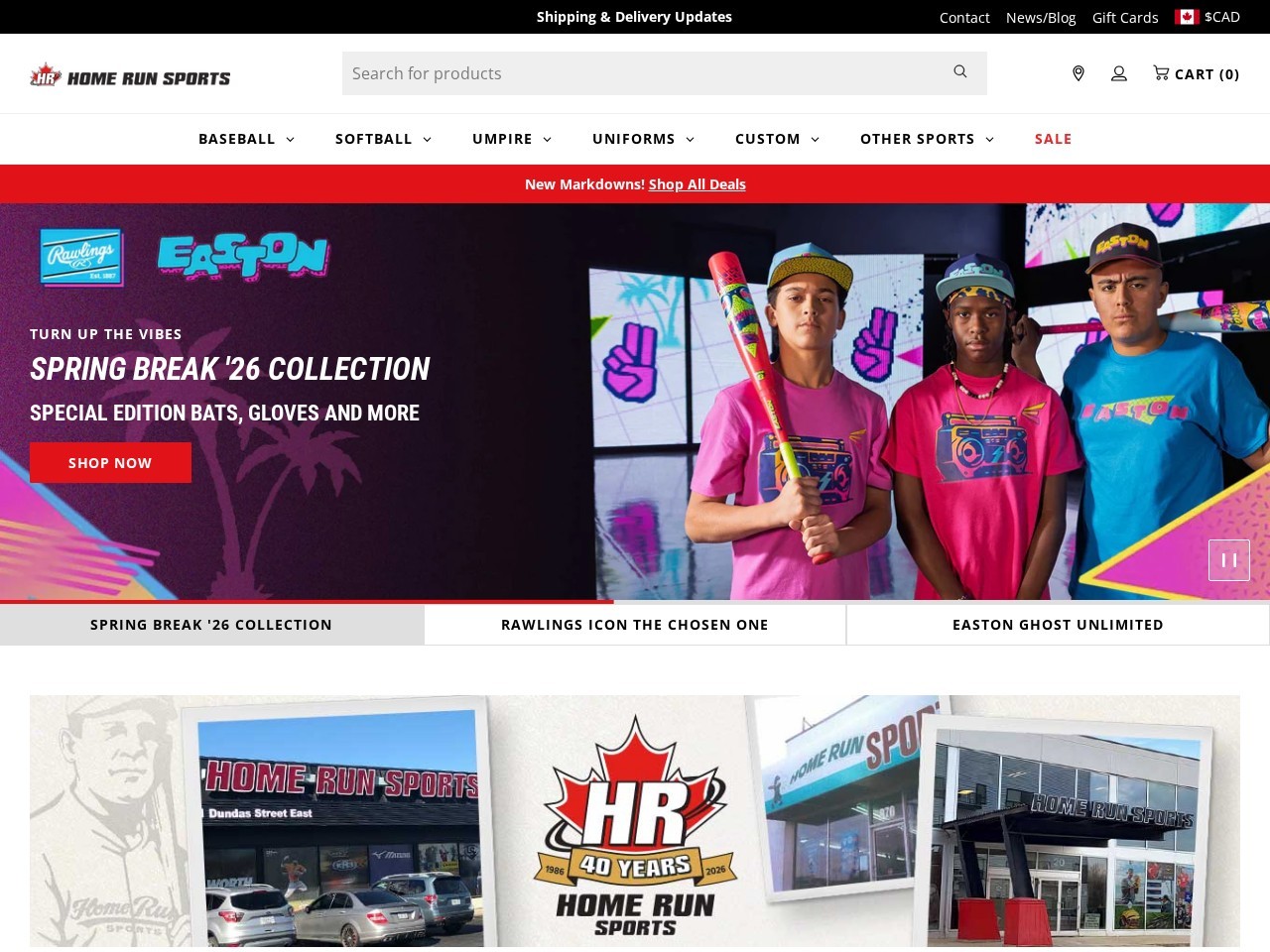 Home Run Sports — Website Preview