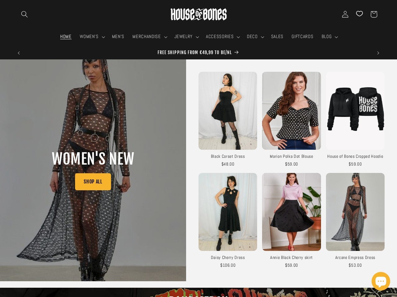 House of Bones — Website Preview