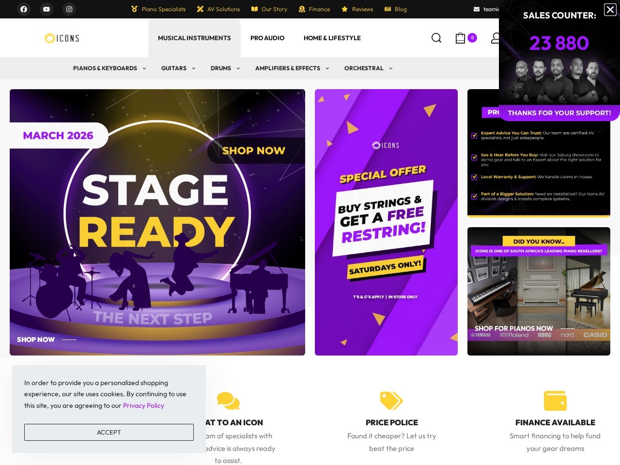 ICONS Shop — Website Preview