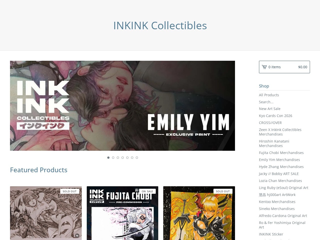 InkInk Collectibles โ Website Preview