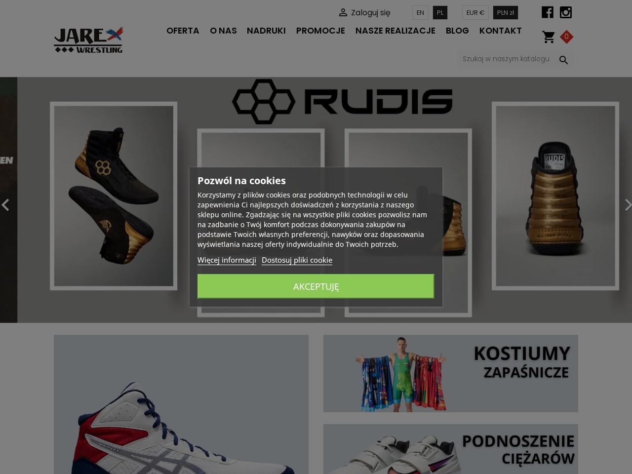 Jarex Wrestling — Website Preview