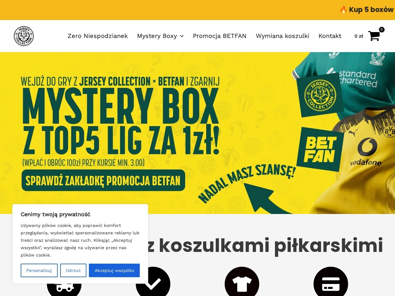 Jersey Collection – Piłkarskie mystery boxy — Website Preview