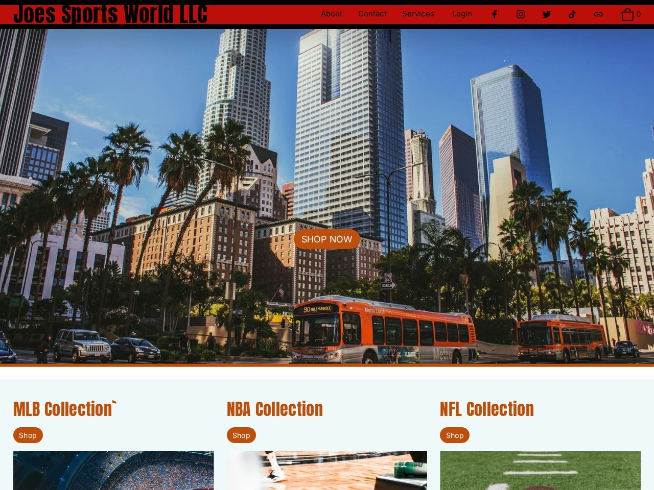 Joe's Sports World — Website Preview