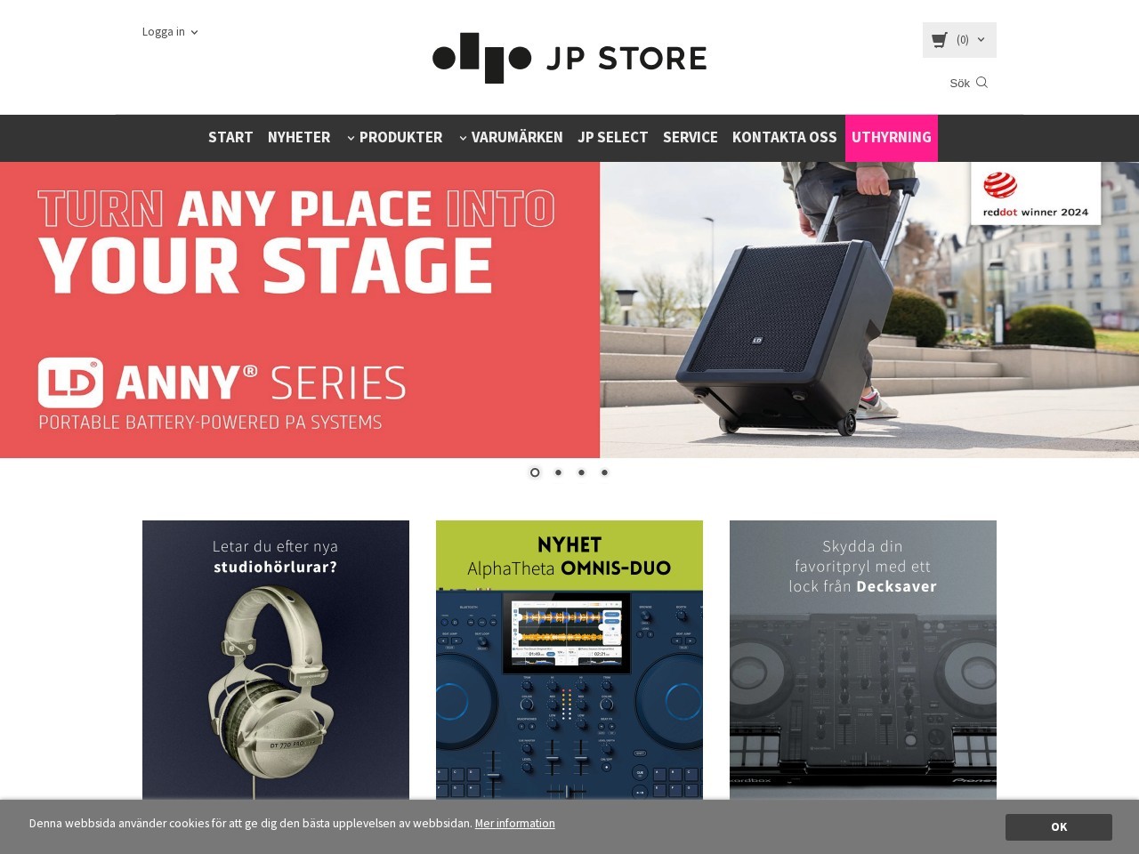 JP STORE — Website Preview