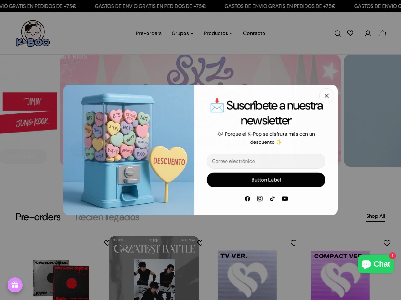 K-Boo | Kpop Store — Website Preview