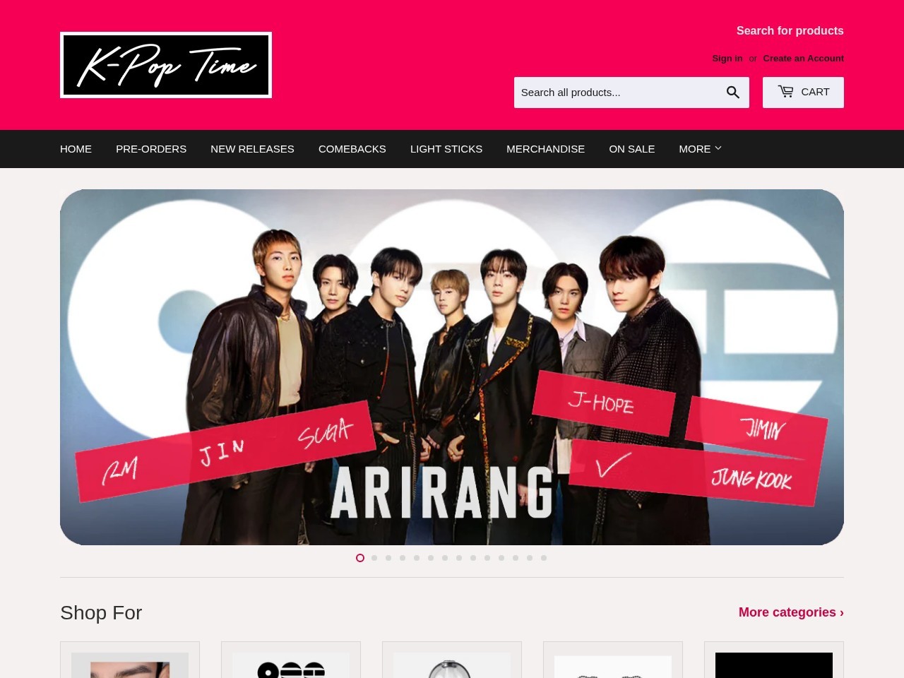 K-Pop Time — Website Preview