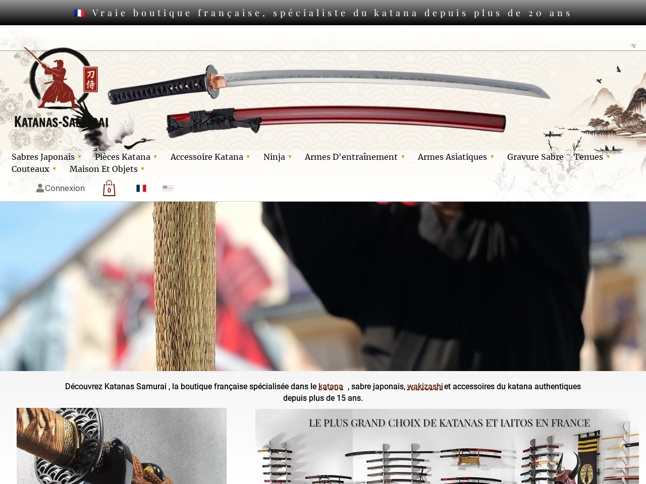 Katanas samurai — Website Preview