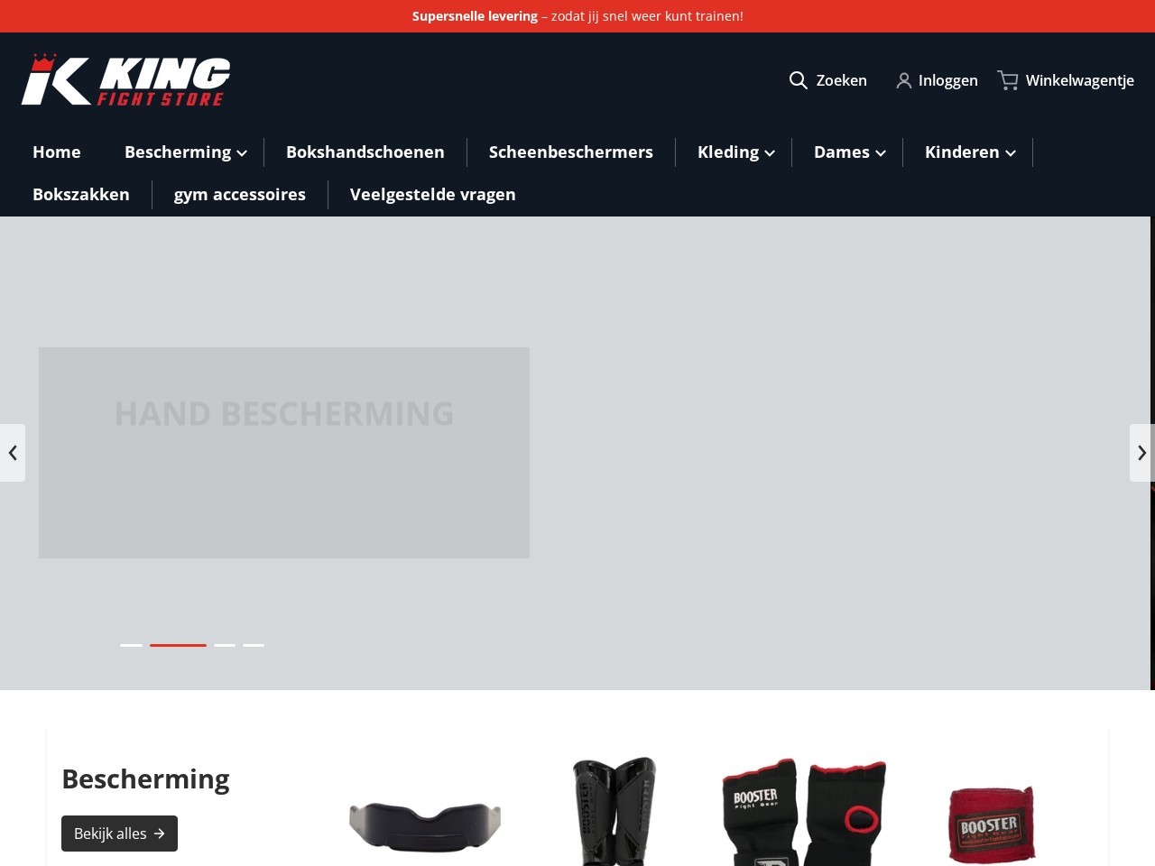 King Fightstore — Website Preview