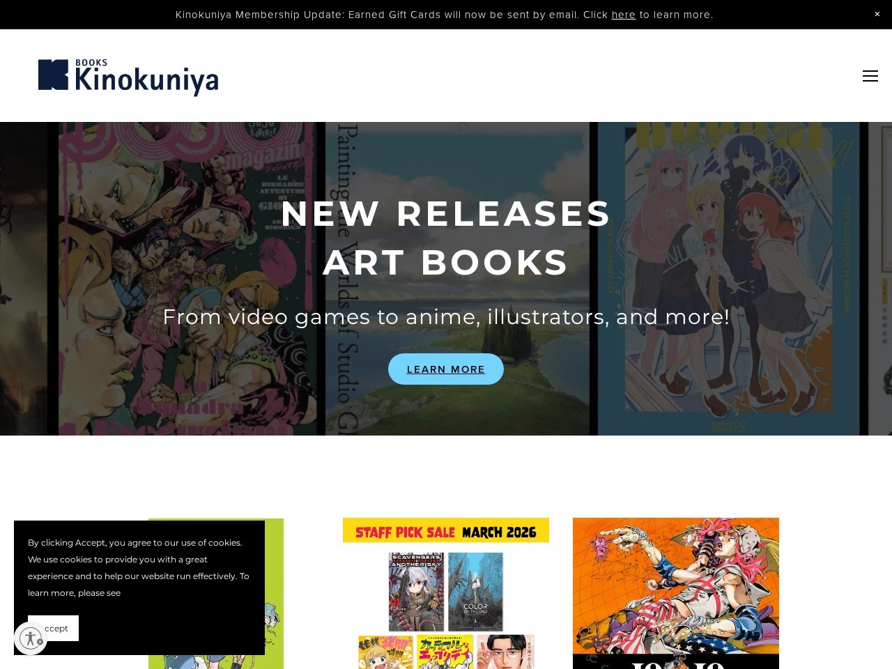 Kinokuniya New York — Website Preview