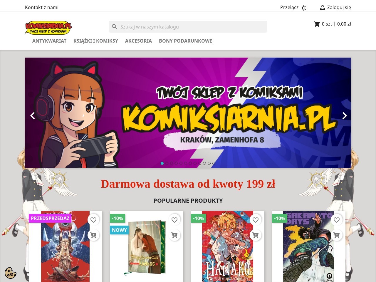 Komiksiarnia — Website Preview