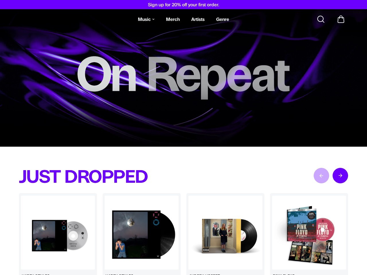 Kontraband Merchandise — Website Preview