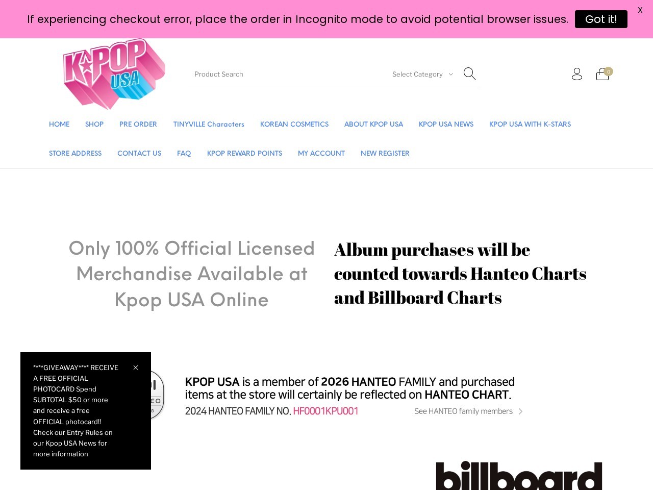 KPOP USA — Website Preview