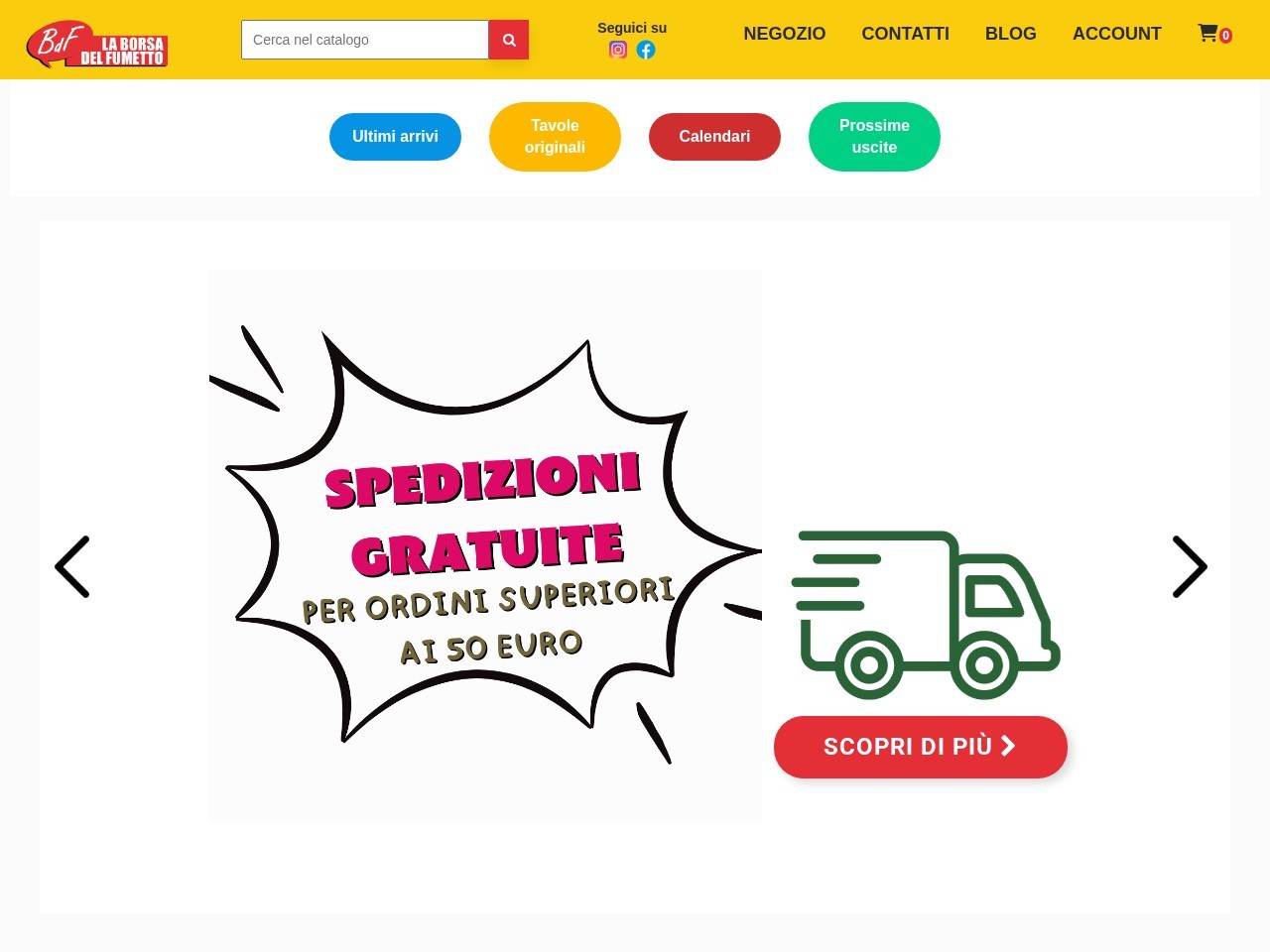 La Borsa del Fumetto — Website Preview