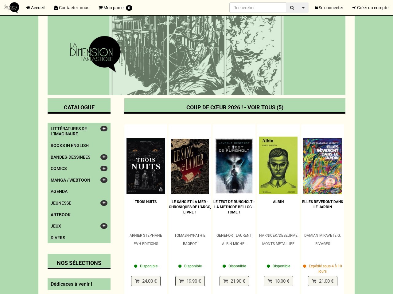 La Dimension Fantastique โ Website Preview