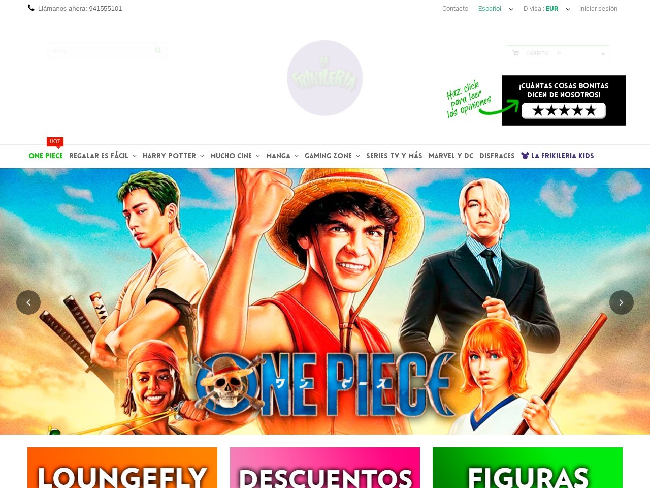 La Frikilería online — Website Preview