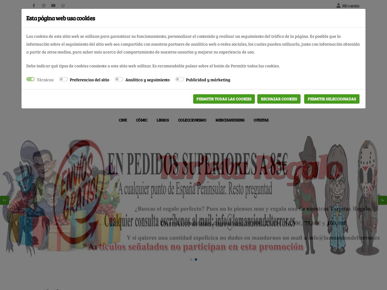 La Mansion del Terror — Website Preview