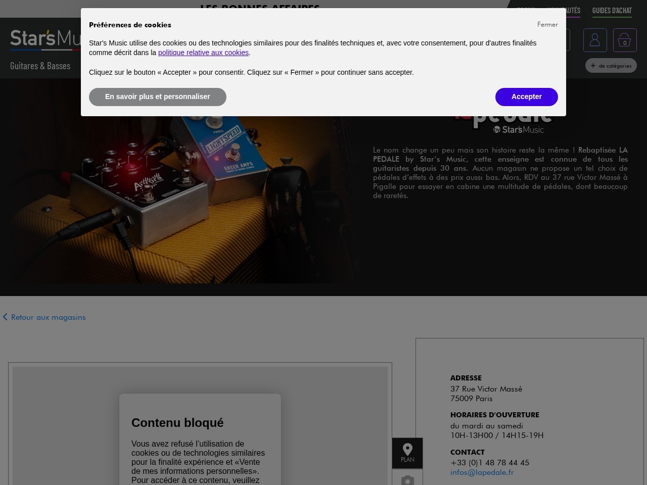 La Pédale by Star's Music — Website Preview