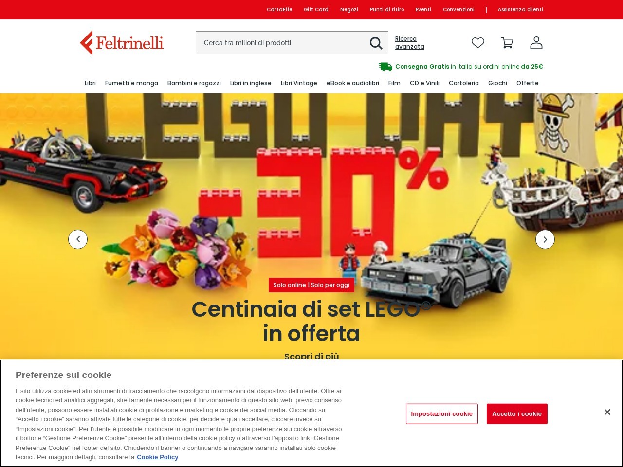 laFeltrinelli Books and Music — Website Preview