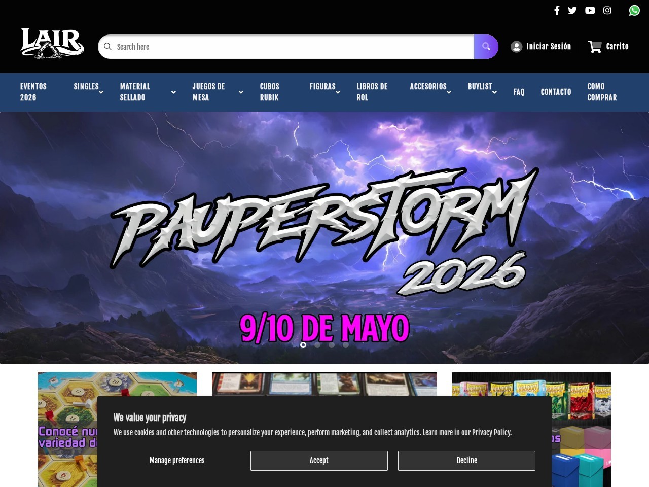 Lair — Website Preview