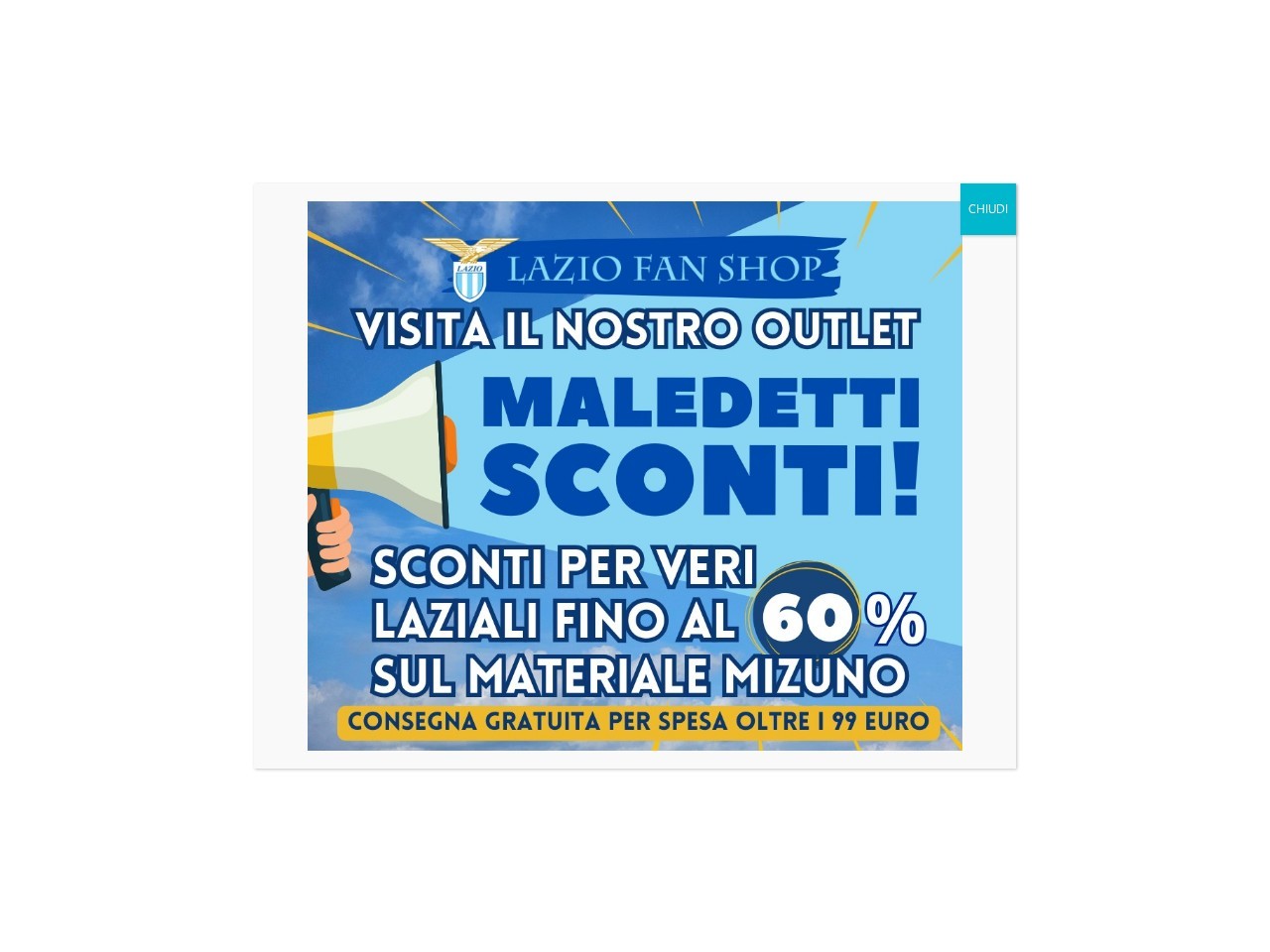 Lazio Fan Shop — Website Preview