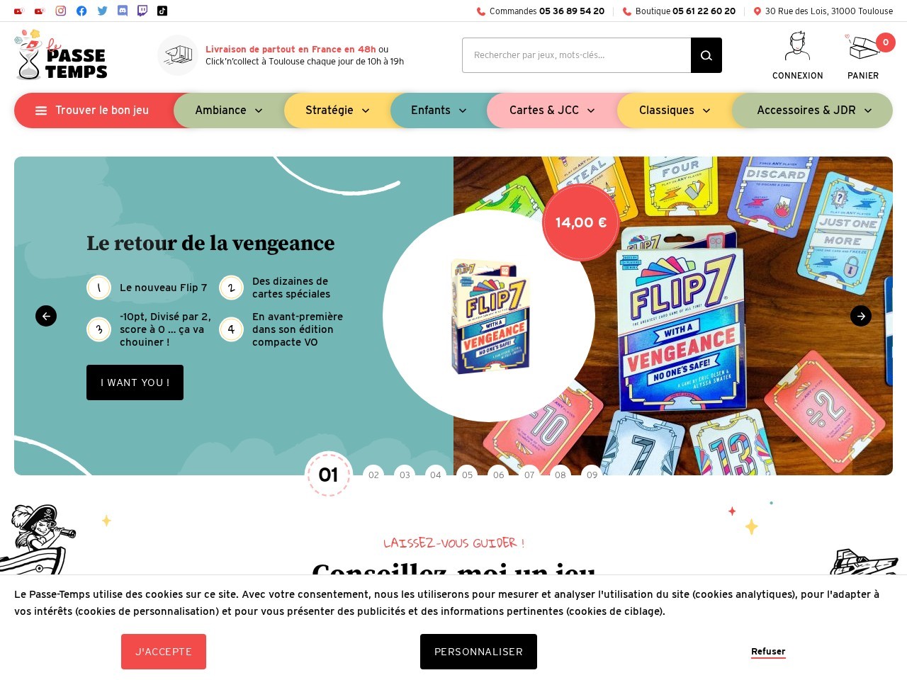 Le Passe Temps — Website Preview
