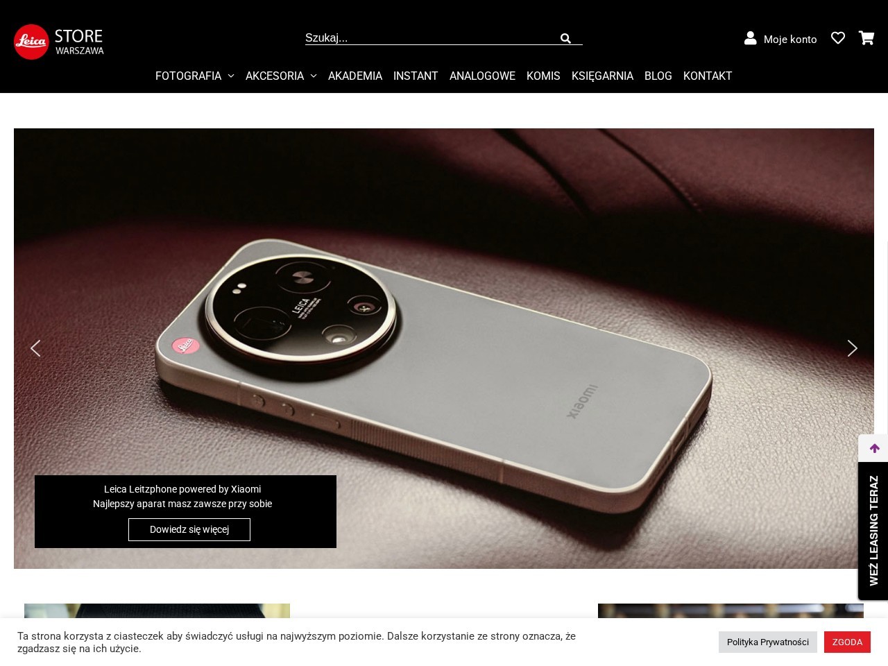 Leica Store Warszawa — Website Preview