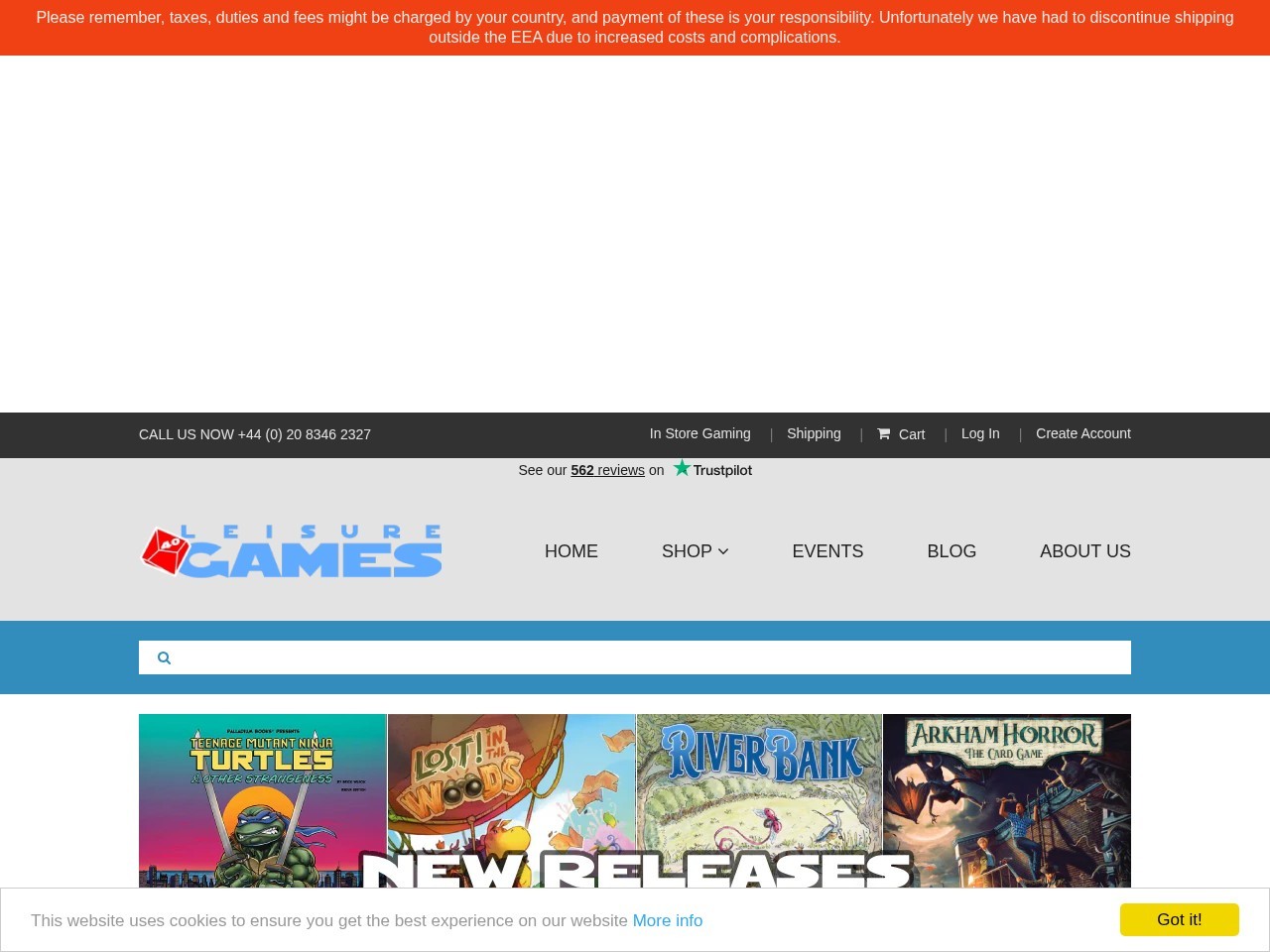 Leisure Games — Website Preview