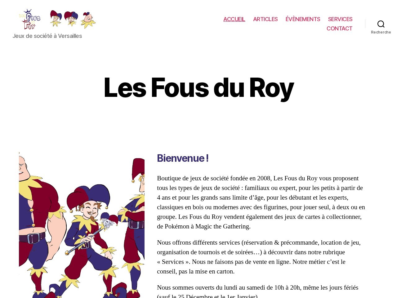 Les Fous du Roy — Website Preview