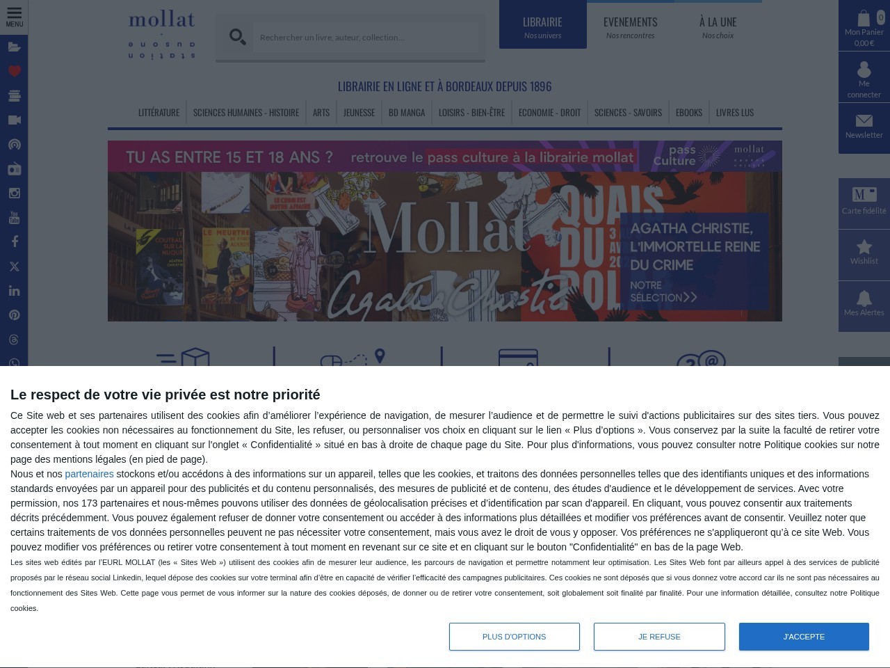 Librairie Mollat — Website Preview