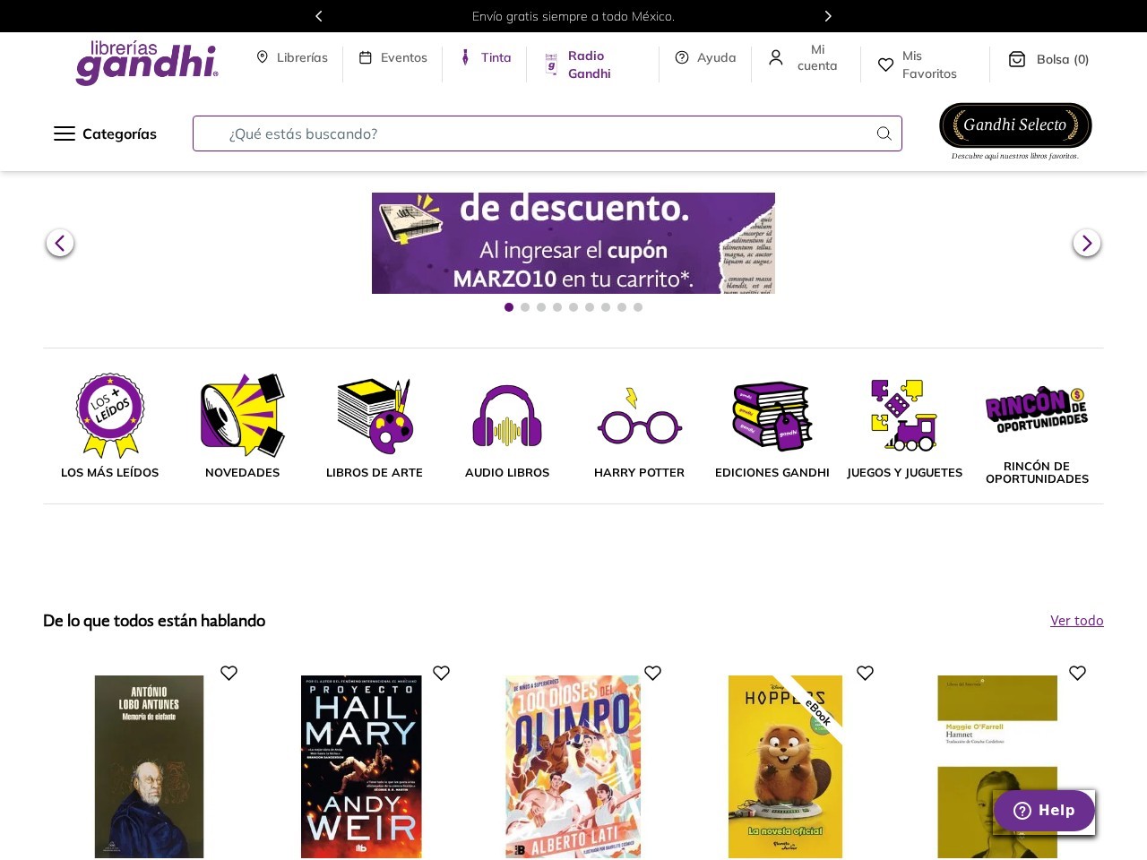 Librerías Gandhi — Website Preview