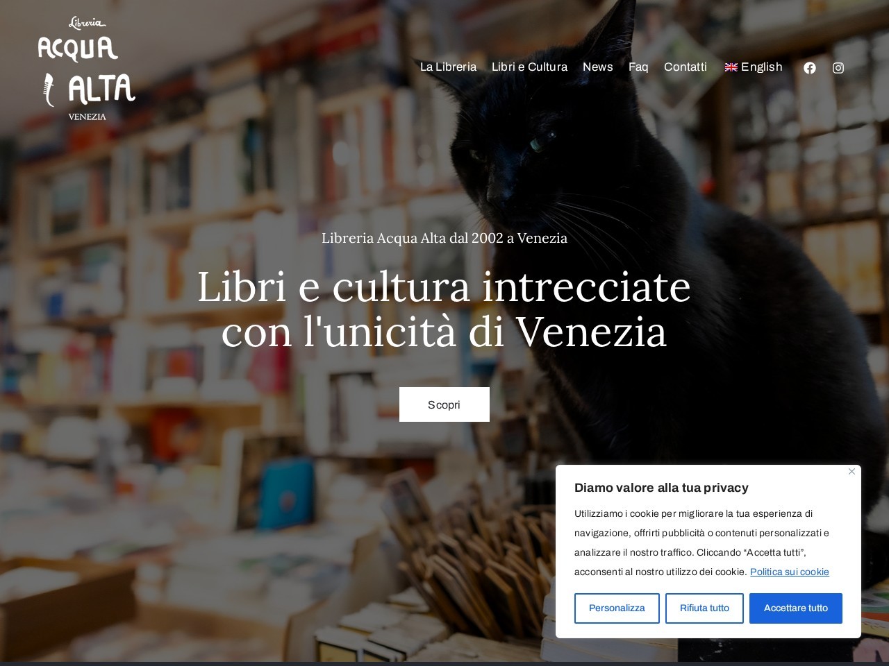Libreria Acqua Alta — Website Preview