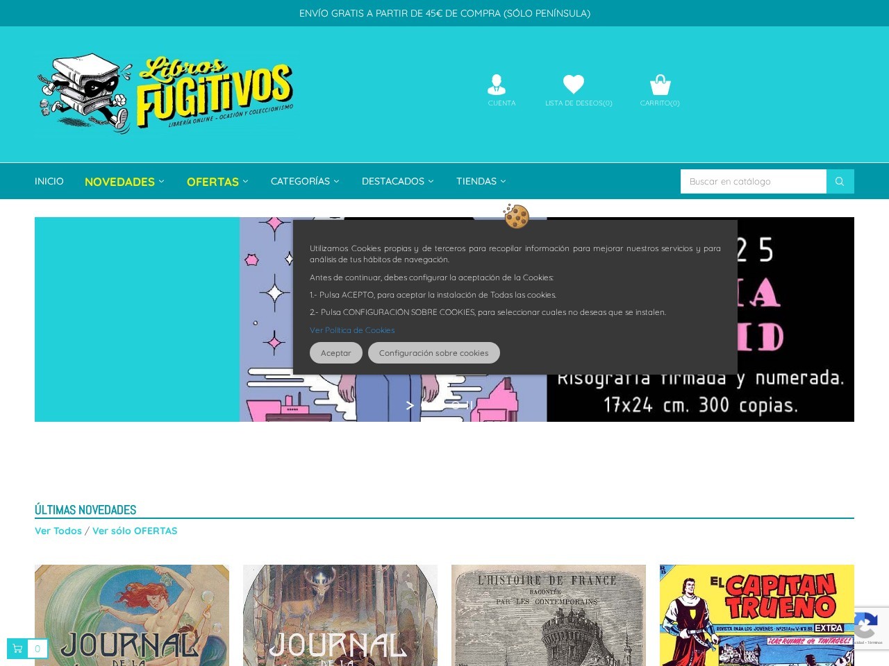 Libros Fugitivos — Website Preview