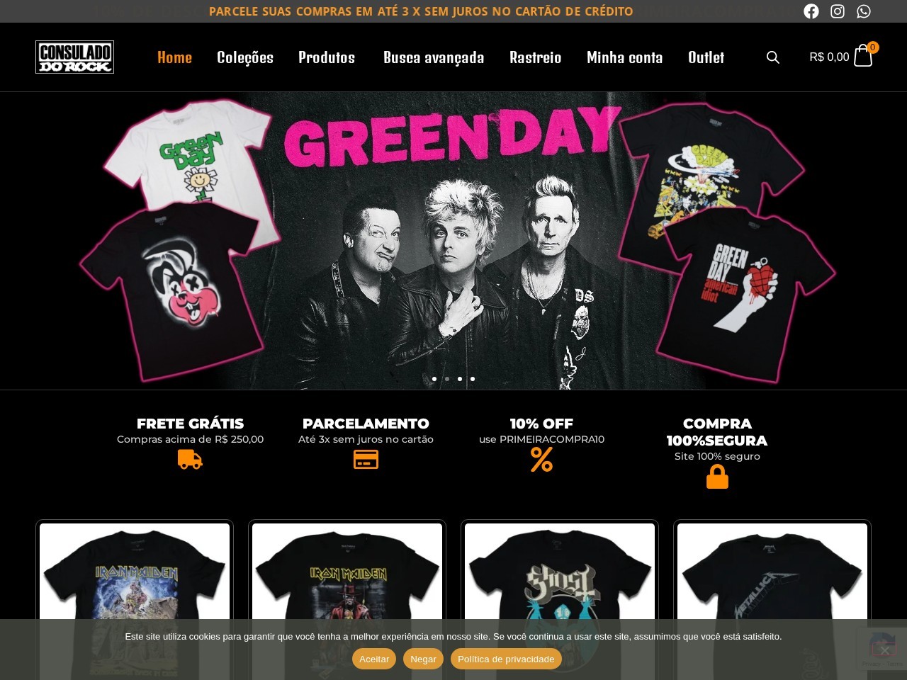 Loja Consulado do Rock — Website Preview