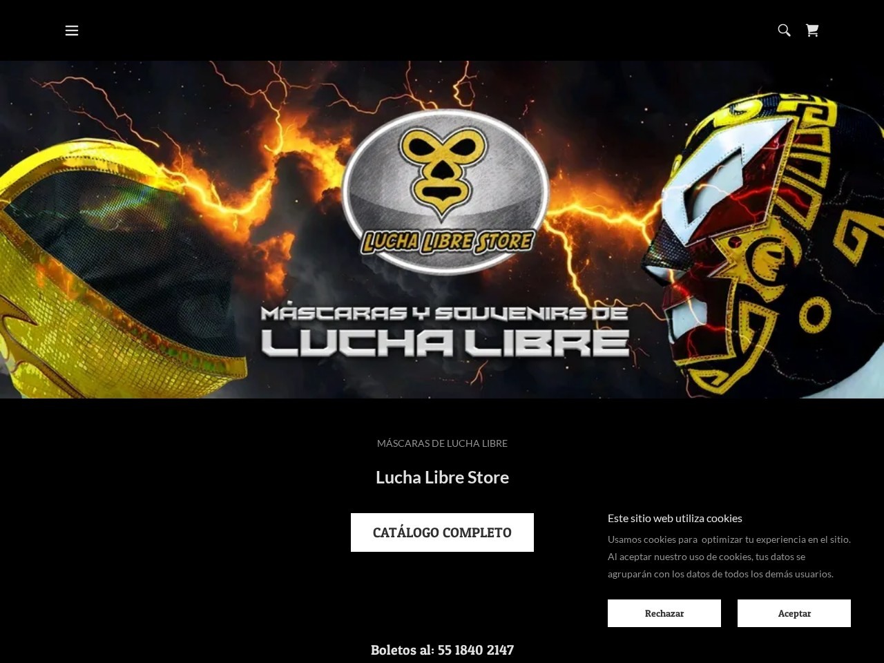 Lucha Libre Store — Website Preview