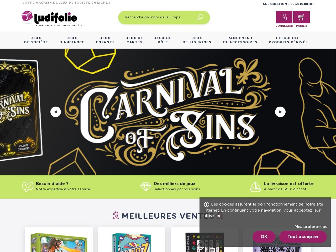 Ludifolie — Website Preview