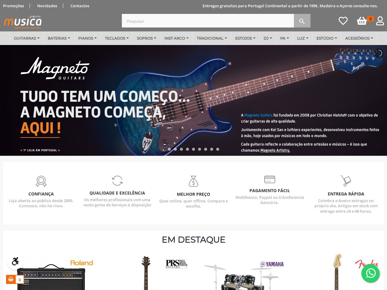 Música.com - Loja de Animes & Acessórios — Website Preview