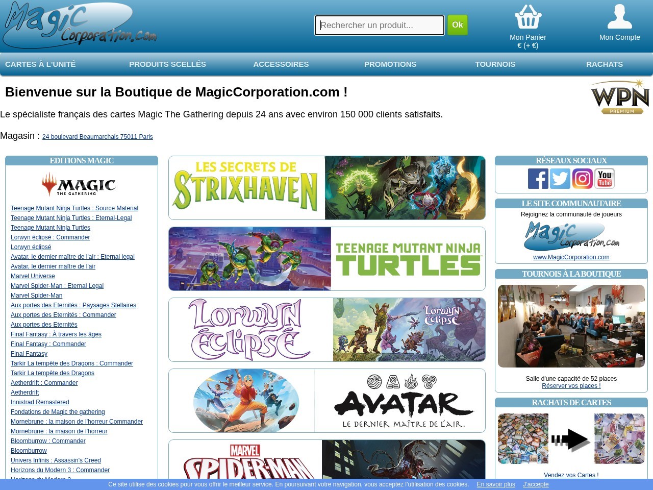 Magic Corporation — Website Preview