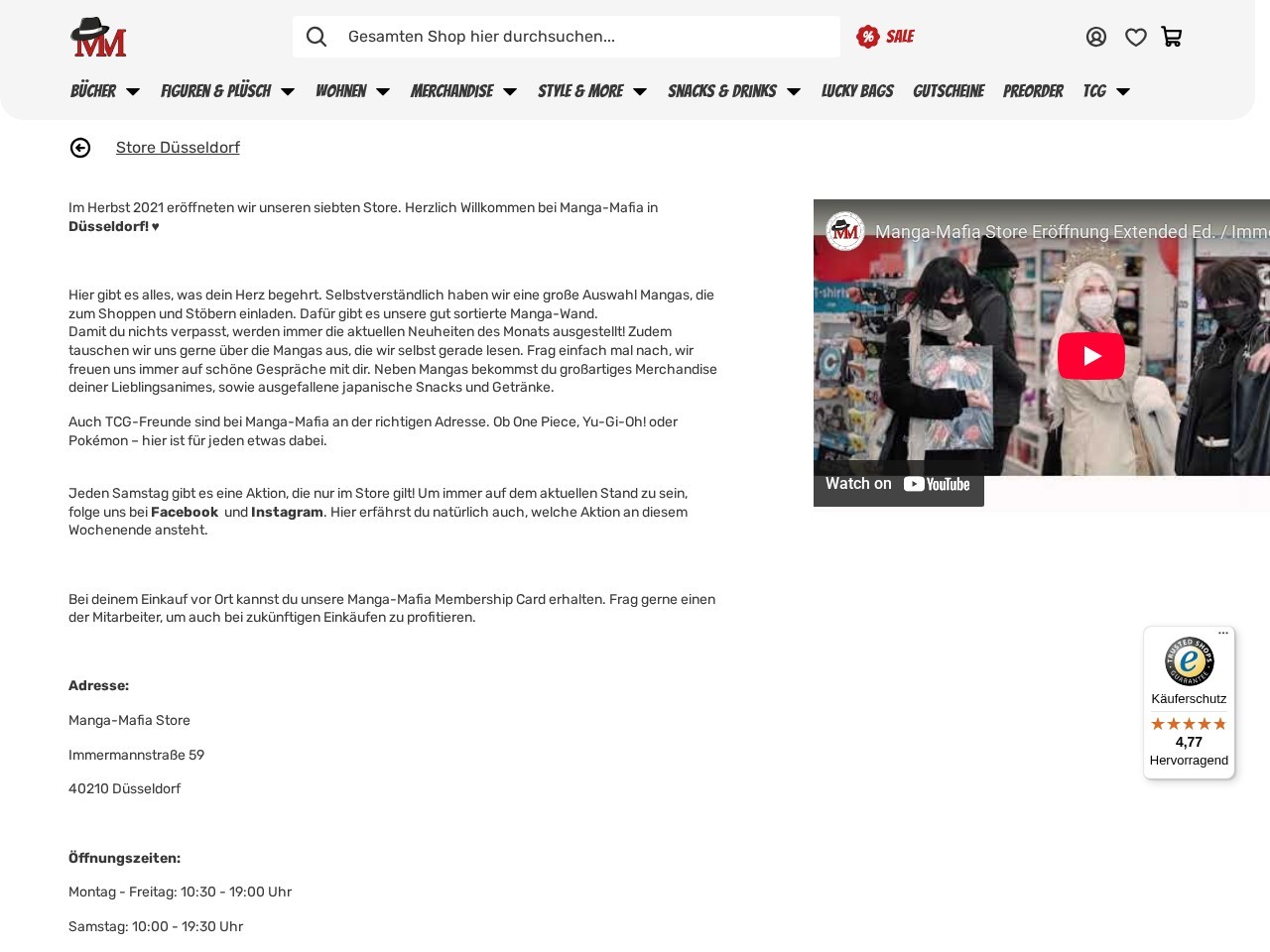 Manga-Mafia Store — Website Preview