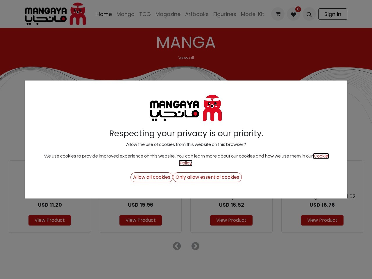 Mangaya — Website Preview