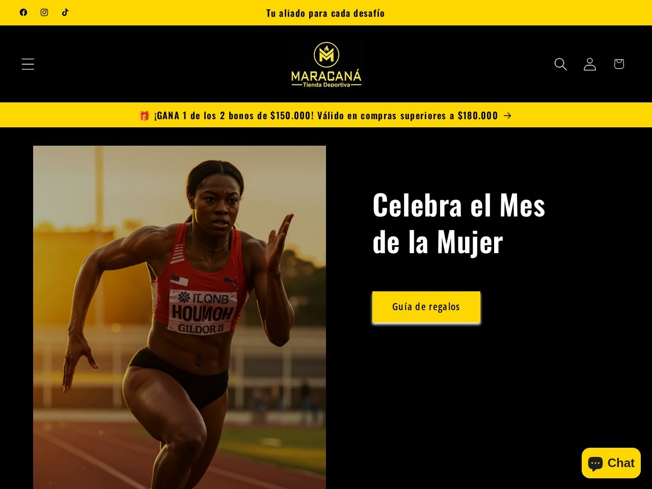 Maracaná Tienda Deportiva — Website Preview