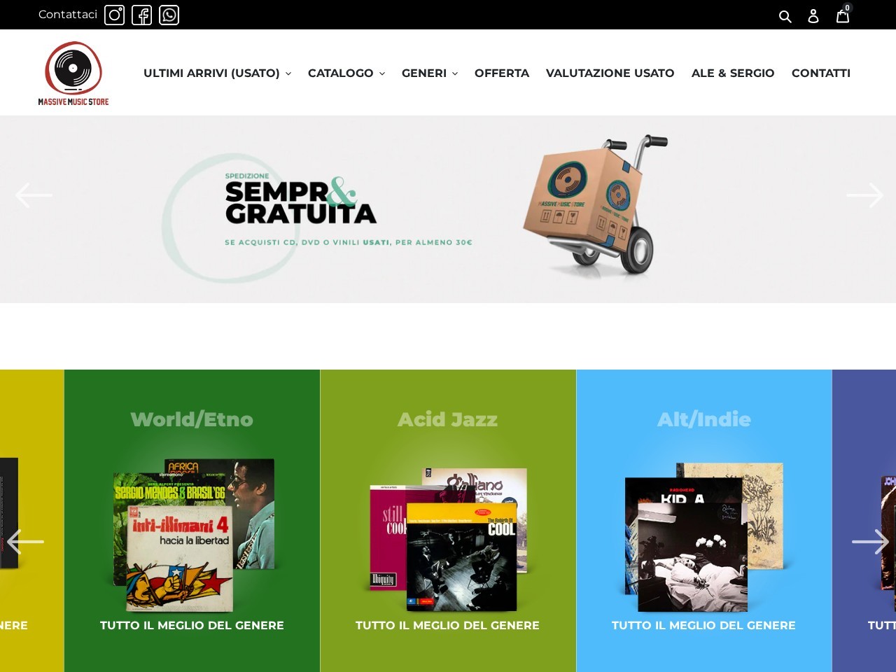 Massive Music Store — Website Preview