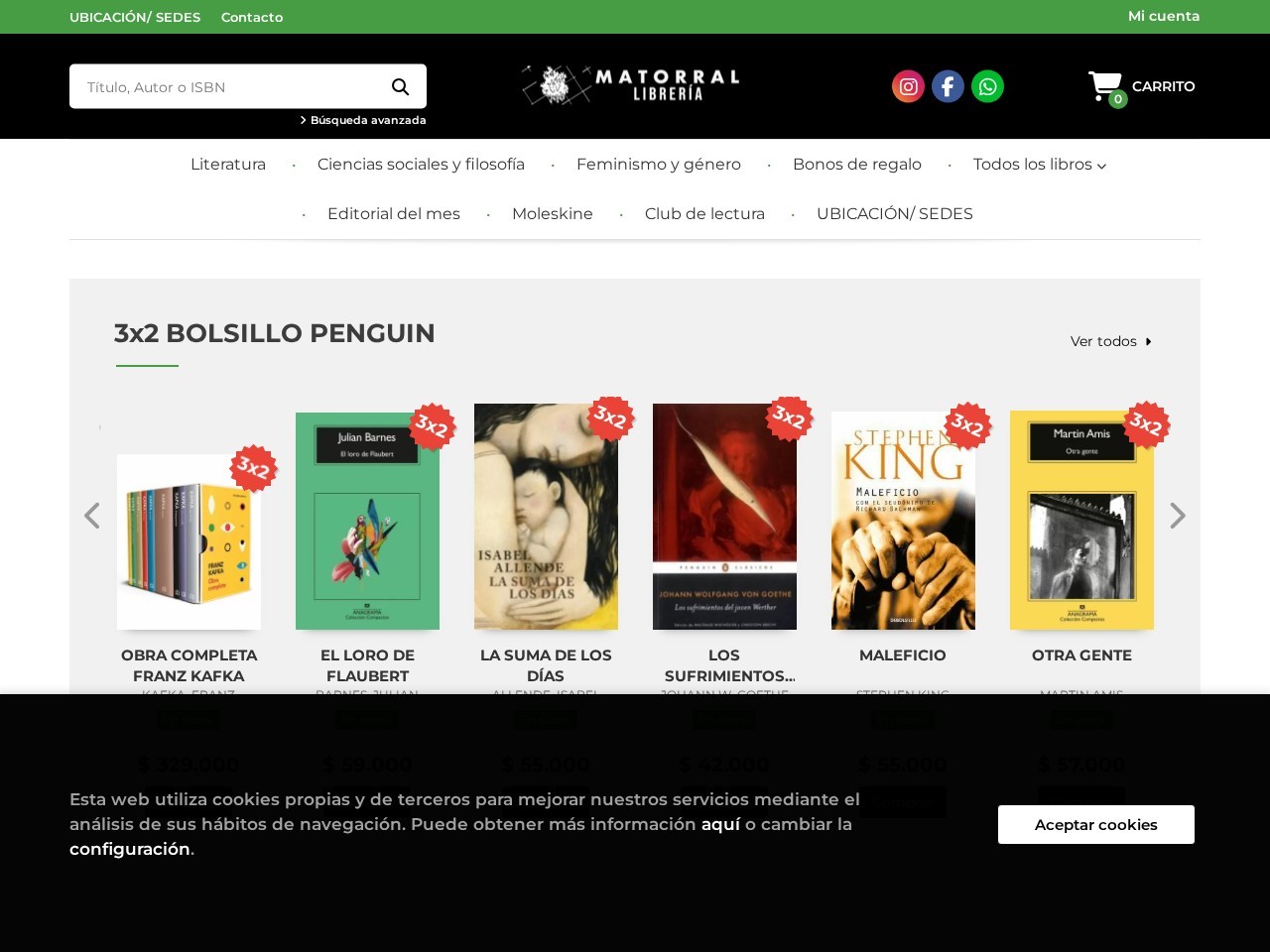 Matorral Librería sede Teusaquillo — Website Preview