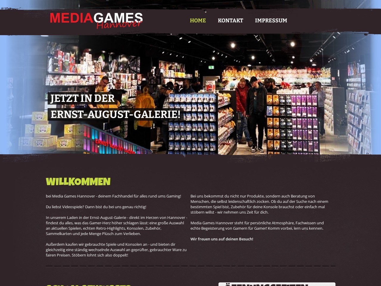 McMEDIA Games Hannover — Website Preview