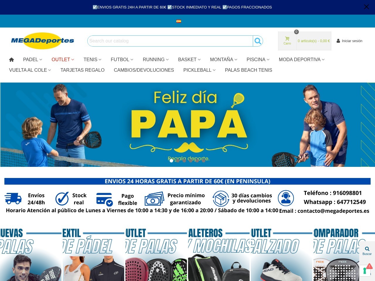 Mega Sports Fuenlabrada — Website Preview