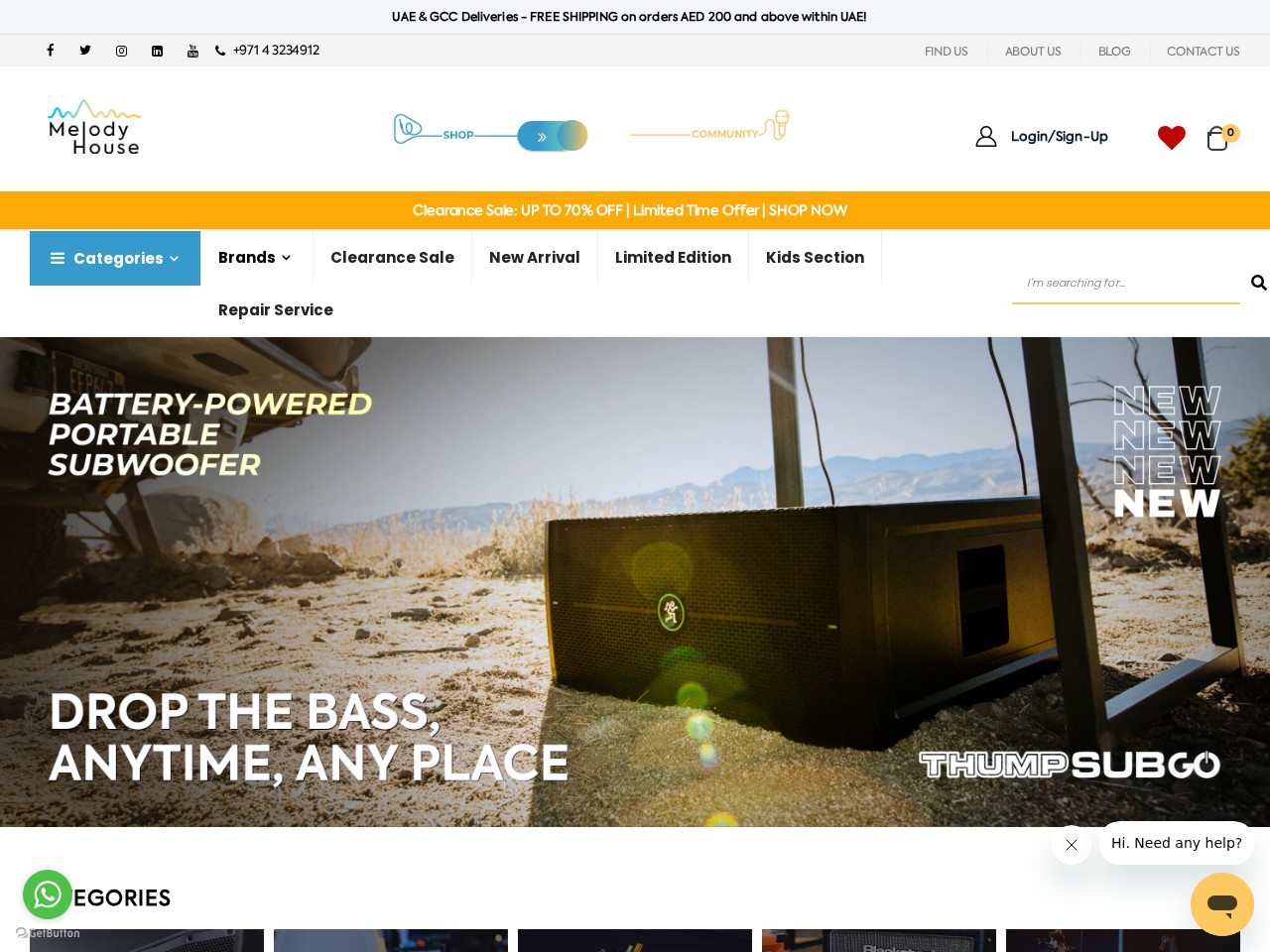 Melody House Musical Instruments — Website Preview