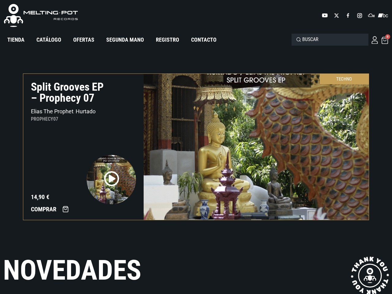 Melting Pot Records — Website Preview